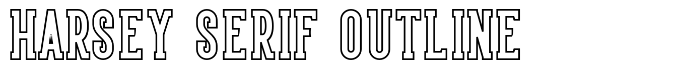 Harsey Serif Outline